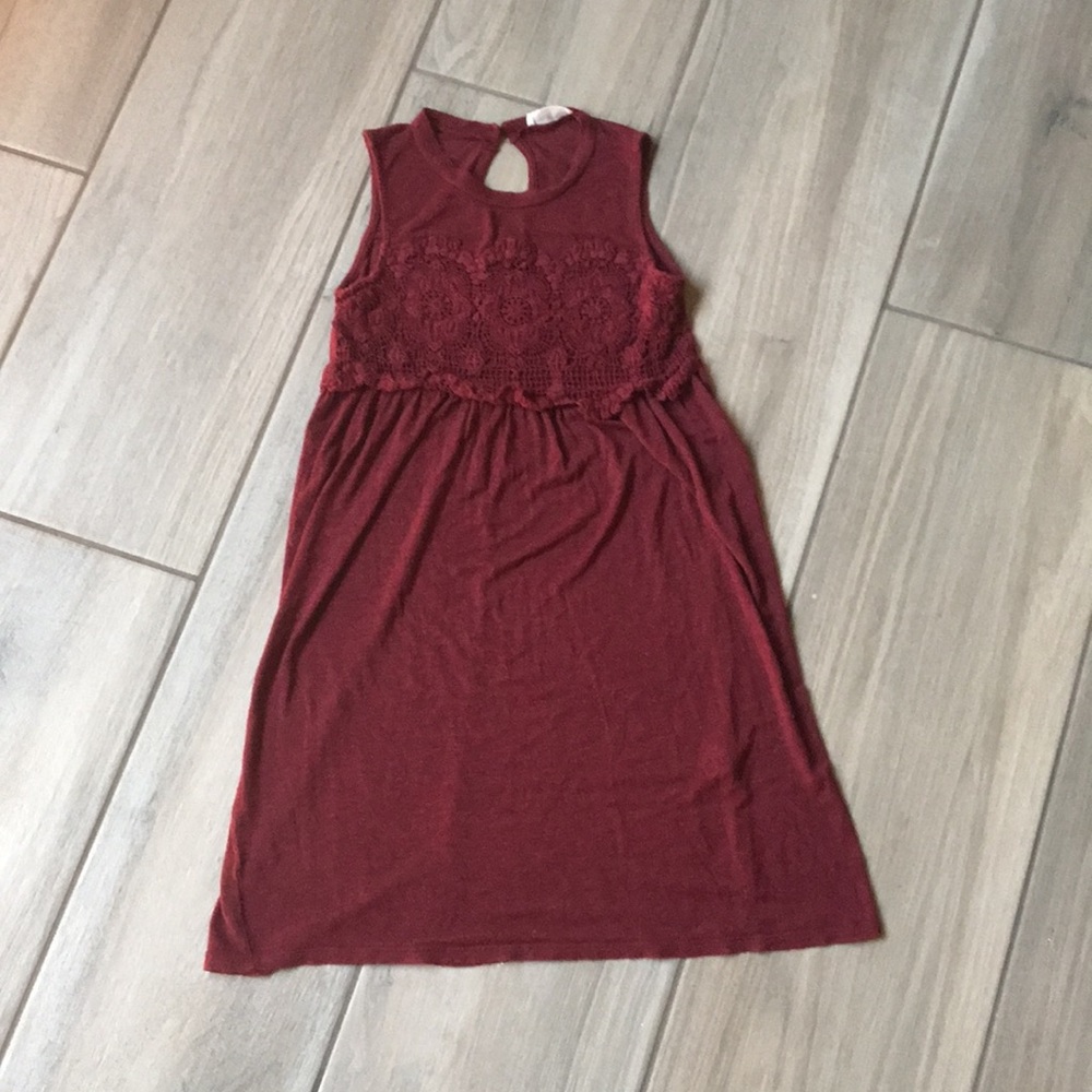 Right at the knee Tillys dress.
